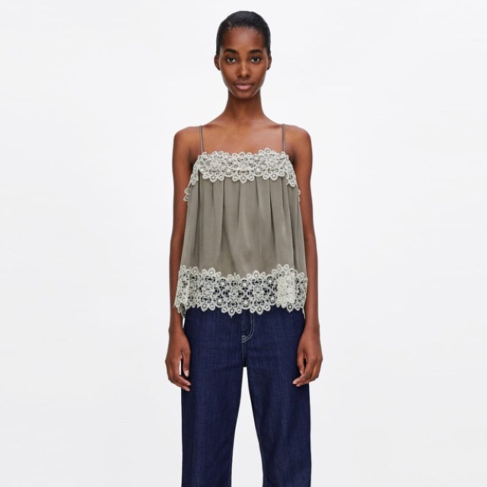 NWT Zara Lingerie Style Cami